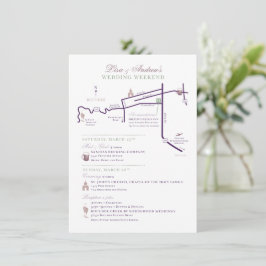Recepción Tarjeta de Enclosure de Mapa Personalizado de 4.5"