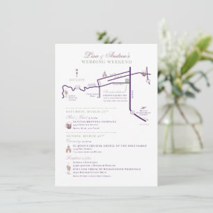 Recepción Tarjeta de Enclosure de Mapa Personalizado de 4.5"