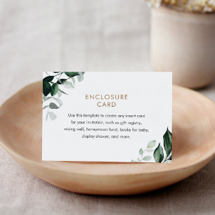 Recepción Tarjeta de Enclosure de Verde MAREE, Tarjeta Inser