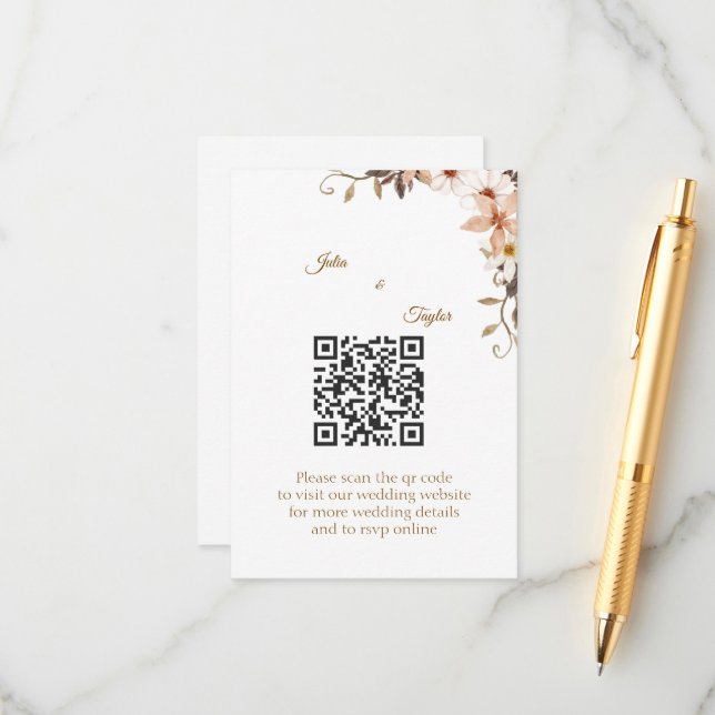 Recepción Tarjeta de Enclosure Minimalista Simple (Anverso/Reverso In Situ)