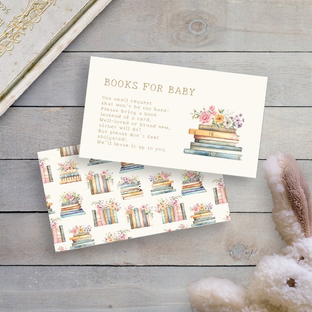 Recepción Tarjeta de Enclosure para Libros para Bebé (Books for Baby Enclosure Card by Painted Paperie
)