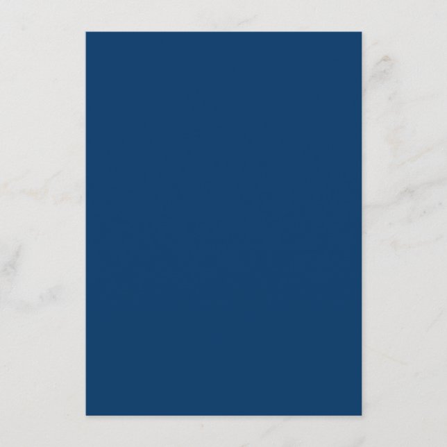 Recepción Tarjeta de Enclosure Personalizada Azul Medianoche (Anverso)