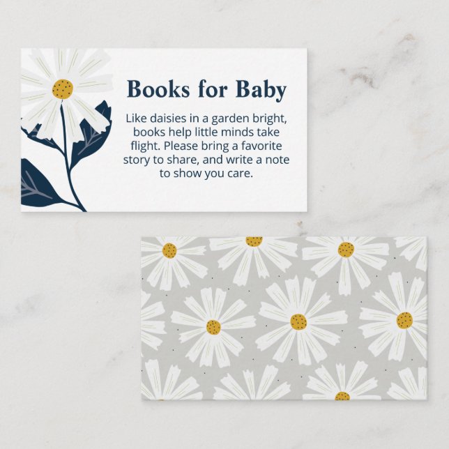 Recepción Tarjeta de Enclusión de Libros Daisy para Bebé (Anverso / Reverso)