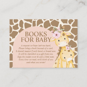 Recepción Tarjeta de Enclusión de Libros de Jirafa Niña Rosa