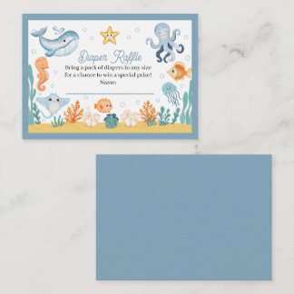 Recepción Tarjeta de Enclusura de Baby Shower Bajo el Mar