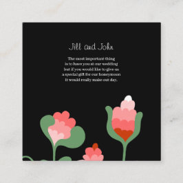 Recepción Tarjeta de Enclusura de Boda Floral Silvestre