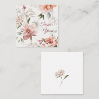 Recepción Tarjeta de Enclusura de Floral Elegante Personaliz