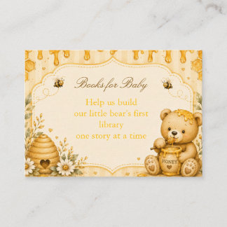 Recepción Tarjeta de Enclusura para Baby Shower de Osito de