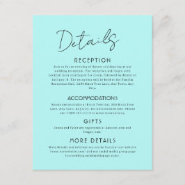 Recepción Tarjeta de Enclusura para Boda Grande de Luces del