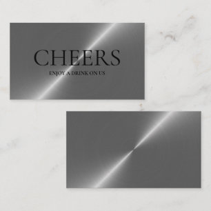 Recepción Tarjeta de Entradas de Bebidas Gratis con Efecto d