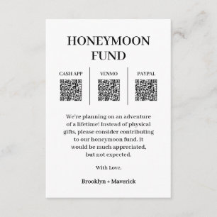 Recepción Tarjeta de Envío con Código QR para Fondo de Luna 