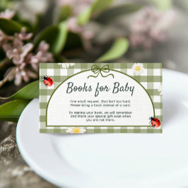 Recepción Tarjeta de Envío de Libros para Bebé Love Bug
