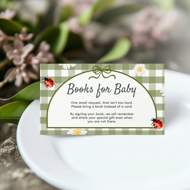 Recepción Tarjeta de Envío de Libros para Bebé Love Bug (Subido por el creador)