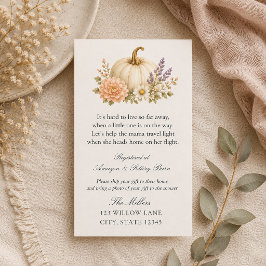 Recepción Tarjeta de Envío de Regalo de Baby Shower a Distan