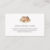 Tarjeta de envoltorio Baby Shower para animales de