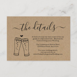 Recepción Tarjeta de envoltorio con información sobre la tos