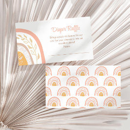 Recepción Tarjeta de envoltorio de barro del pañal arcoiris