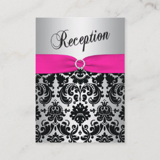 Recepción Tarjeta de envoltorio de Bat Mitzvah para Damask p