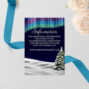 Recepción Tarjeta de envoltorio de boda de invierno de las l
