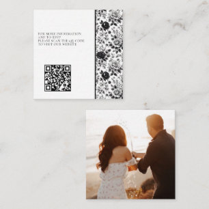 Recepción Tarjeta de envoltorio de código QR para fotografía