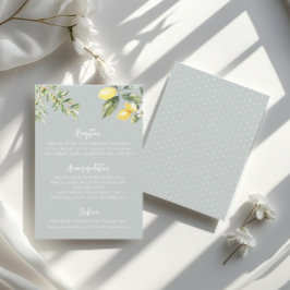 Recepción Tarjeta de envoltorio de detalles de la boda del j