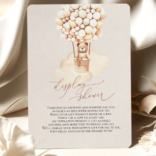 Recepción Tarjeta de envoltorio de ducha de los globos de os