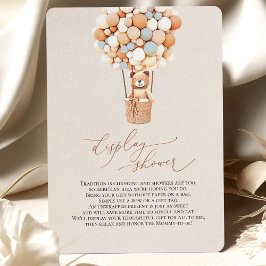 Recepción Tarjeta de envoltorio de ducha de los globos de os