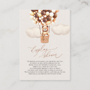 Recepción Tarjeta de envoltorio de ducha de los globos de os