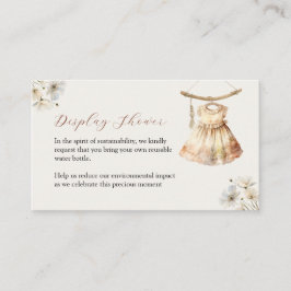 Recepción Tarjeta de envoltorio de ducha para la pantalla de