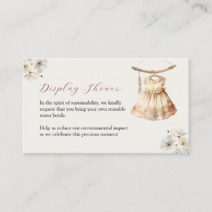 Recepción Tarjeta de envoltorio de ducha para la pantalla de