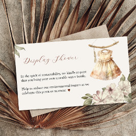 Recepción Tarjeta de envoltorio de ducha para la pantalla de