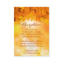 Tarjeta de envoltorio de hojas de arce de otoño