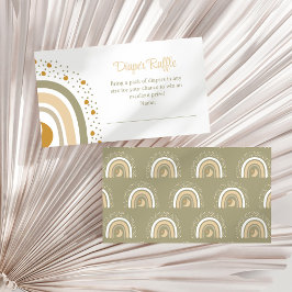 Recepción Tarjeta de envoltorio de pañal de arcoiris neutro 