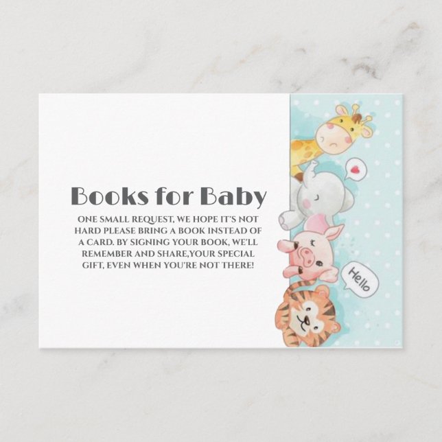 Recepción Tarjeta de envoltorio de solicitud de libro de Woo (Anverso)