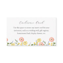 Tarjeta de envoltorio floral de color acuático rom