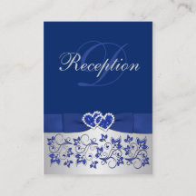 Tarjeta de envoltorio floral PRINCIPAL RIBBON Blue