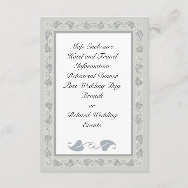 Recepción Tarjeta de envoltorio Intricate Vines (Anverso)