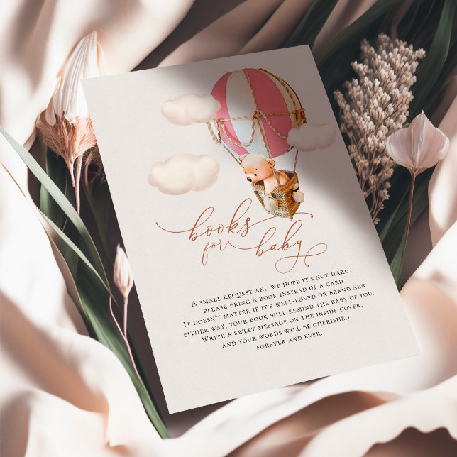 Recepción Tarjeta de envoltorio para bebés con globo de oso (Subido por el creador)