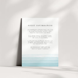 Recepción Tarjeta de envoltorio para detalles de invitado de