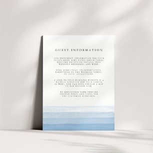 Recepción Tarjeta de envoltorio para detalles de invitado de