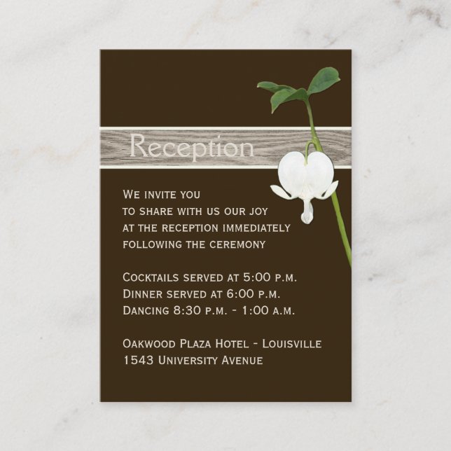 Recepción Tarjeta de envoltorio para el corazón de hemorragi (Anverso)