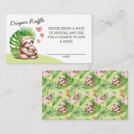 Recepción Tarjeta de envoltorio para pañales Raffle de mamá 