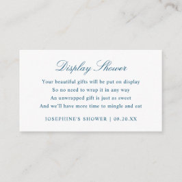 Recepción Tarjeta de envoltorio para Personalizado de ducha 