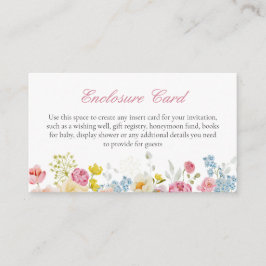 Recepción Tarjeta de envoltorio para Personalizado de flores