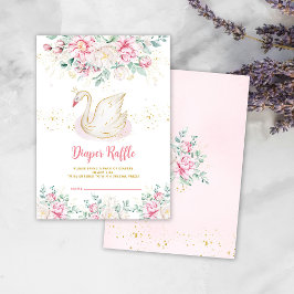 Recepción Tarjeta de envoltorio Raffle de pañal de cisne Pri