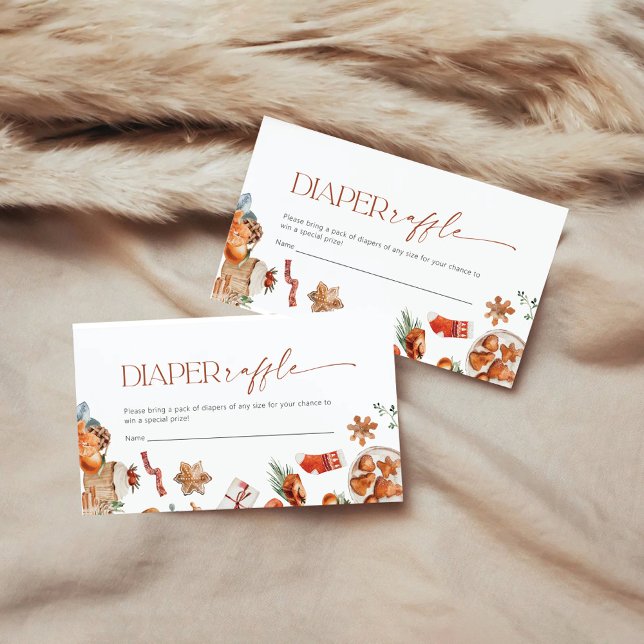 Recepción Tarjeta de envoltorio Raffle para Navidades de inv (Subido por el creador)