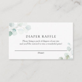 Recepción Tarjeta de envoltura de color de agua Eucalyptus D