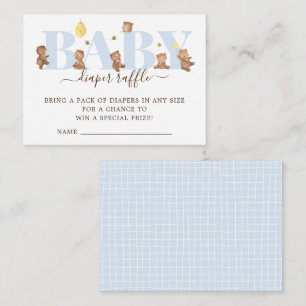 Recepción Tarjeta de envoltura de pañal de oso de miel