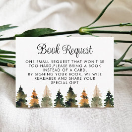 Recepción Tarjeta de envoltura de solicitud de libro de Wood