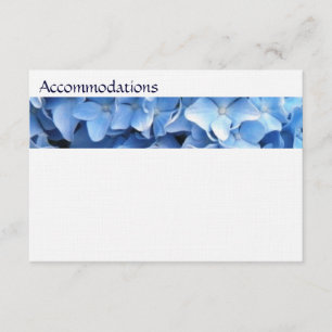 Recepción Tarjeta de envoltura floral Blue Hydrangea